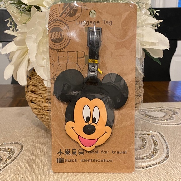 Other - Mickey Mouse Black Luggage Tag
